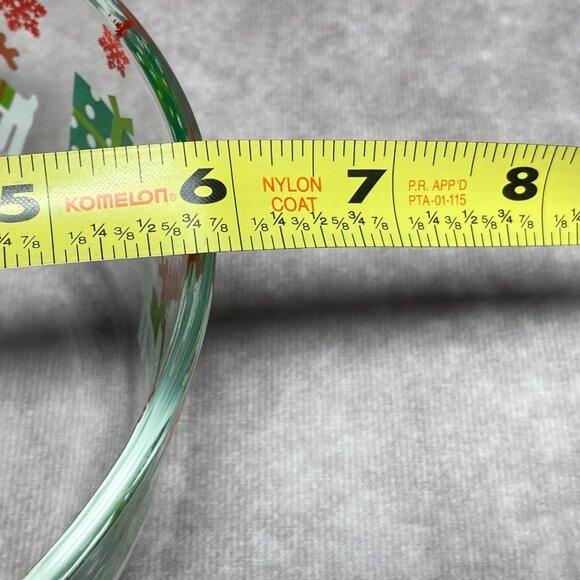 Temp-Tations Holiday Reindeer & Gifts Glass Bowl W/ Light Green Lid & Vent - Picture 7 of 8